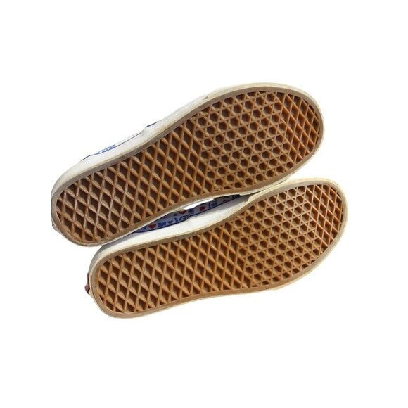 VANS Lace Up Skateboard I Heart My Vans Red White & Blue Unisex Size M-7/W-8.5 - Picture 6 of 7